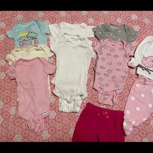 Gerber onesies NEWBORN